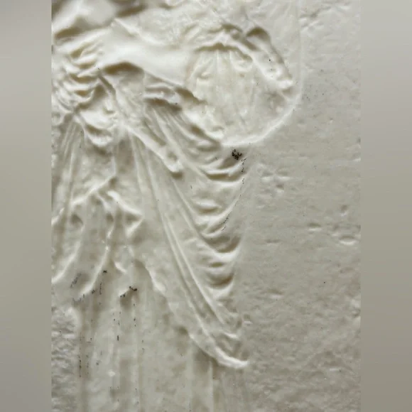 Vintage L’Innocence Madonna & Child Porcelain Lithophane Table Lamp, Mary & Lamb - Picture 11 of 17